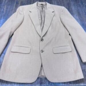 100%‎ Camel Hair Tan Blazer,Sportcoat,"Jacobsons", Union Made, No Size USA,
